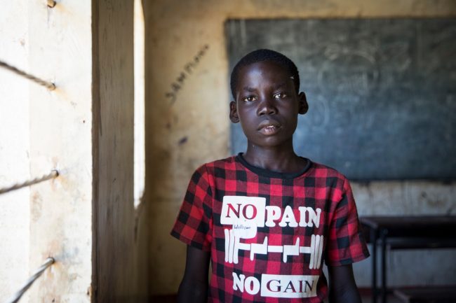 William, 11-letni uchodźca mieszkający w obozie w północnej Kenii. 