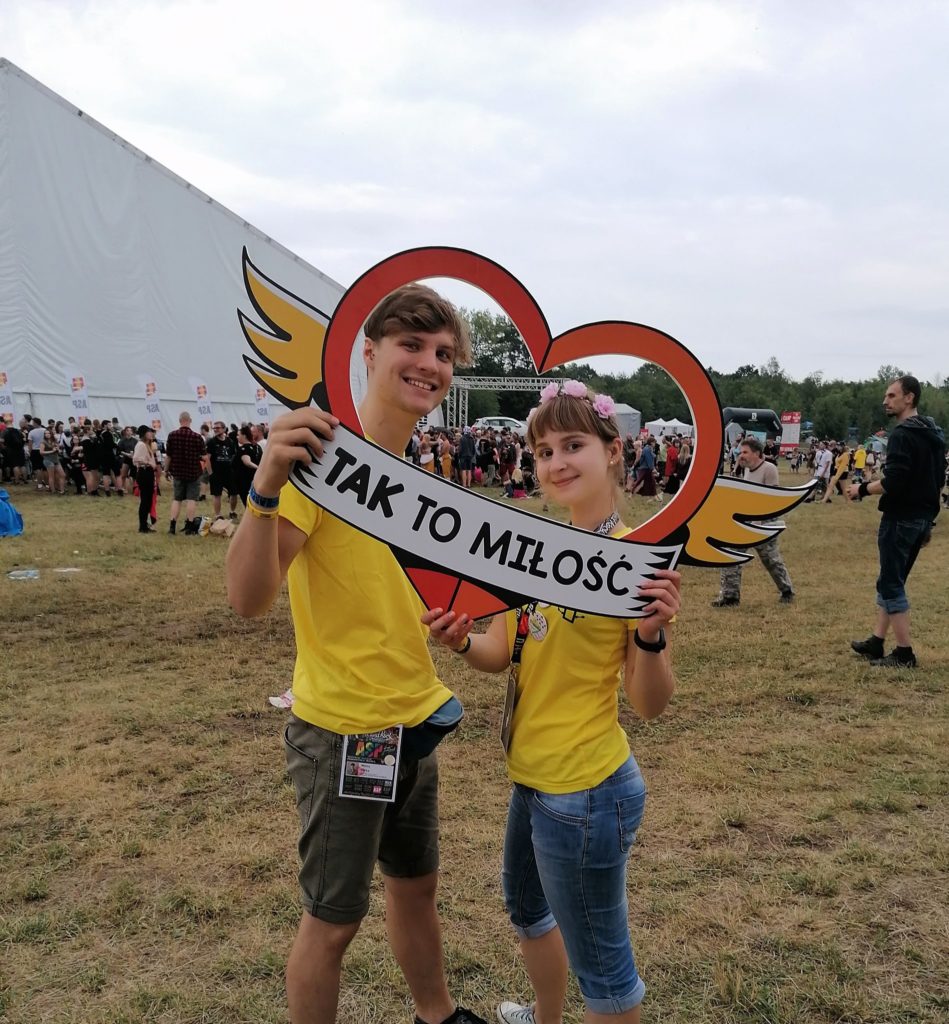 Miłosz Herka i Weronika Miłkowska na PolandRock Festival