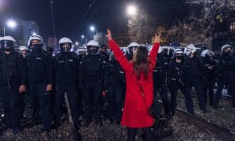 Protest Strajku Kobiet, Warszawa, 23 października 2020.