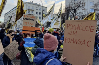 Protest w Warszawie