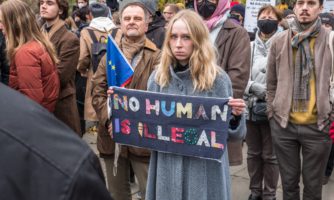 "Stop torture at the border" demonstration - Poland, refugees, pushbacks