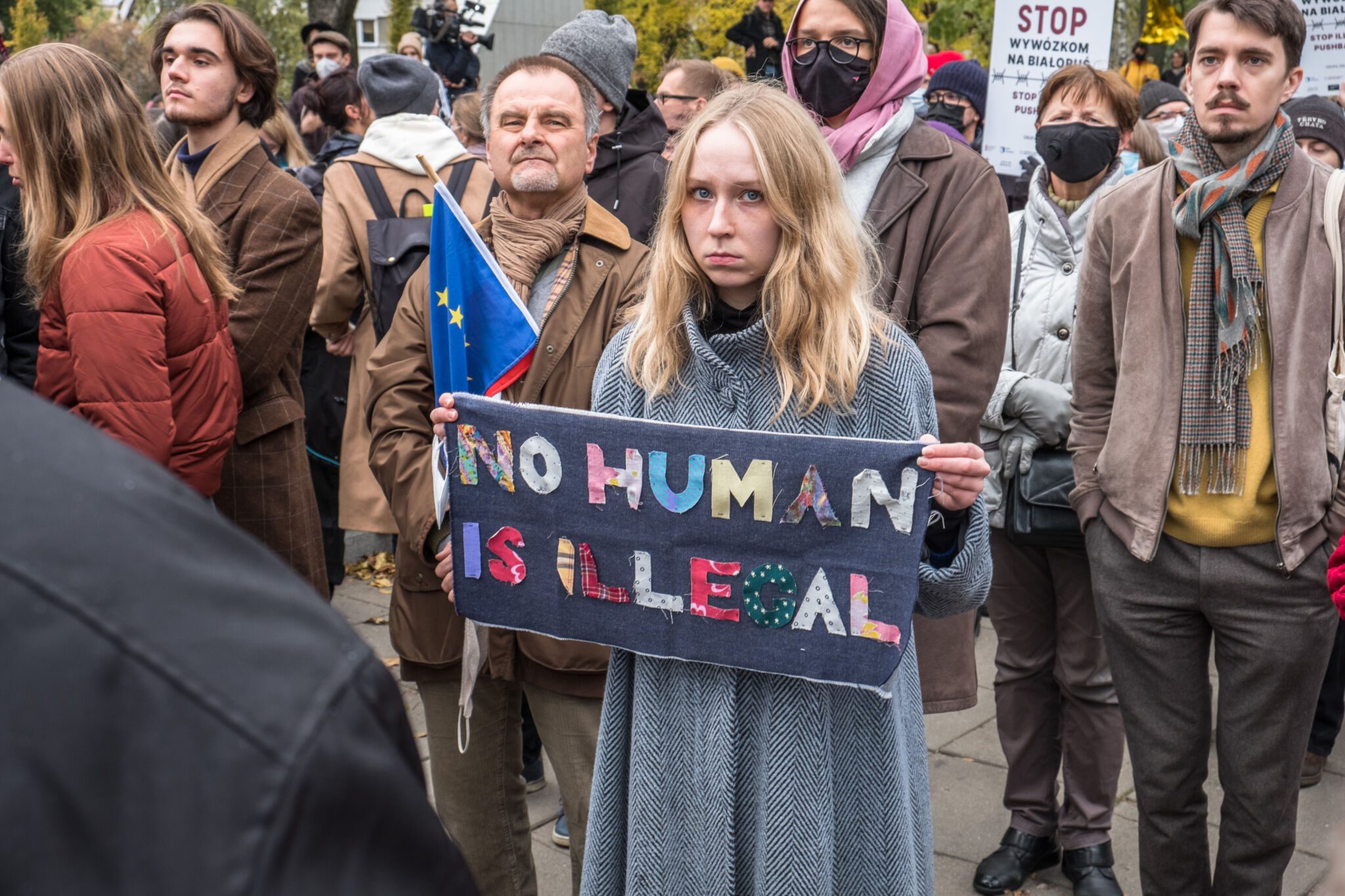 "Stop torture at the border" demonstration - Poland, refugees, pushbacks