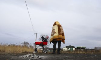 People Cross Ukrainian-Polish Border After Fleeing Ukraine. (Photo by Beata Zawrzel/NurPhoto via Getty Images