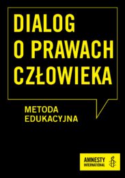 Dialog o prawach człowieka. Metoda edukacyjna. Okładka podręcznika.