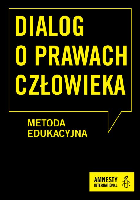 Dialog o prawach człowieka. Metoda edukacyjna. Okładka podręcznika.