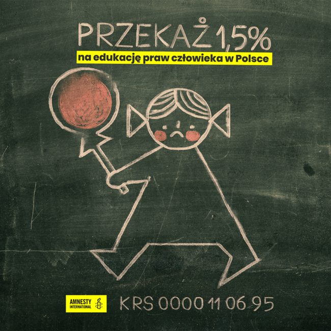 Przekaż 1,5% podatku na edukację praw człowieka w Polsce!