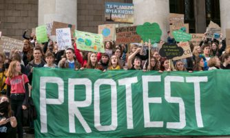 „Protest Tysięcy Miast” zorganizowany w „piątek dla klimatu”, Młodzieżowy Strajk Klimatyczny, Warszawa 20 września 2019