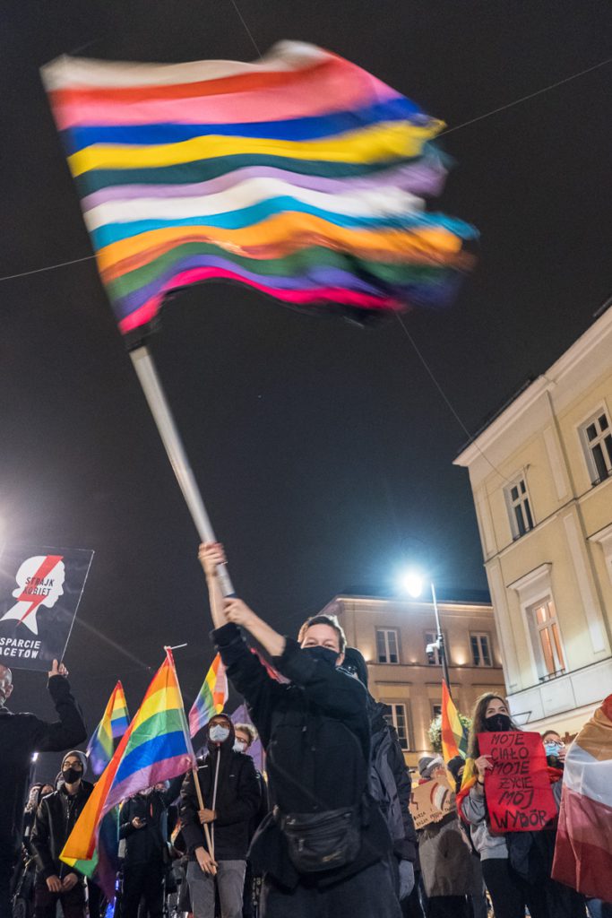 Strajk Kobiet, protest po wyroku TK ws. aborcji, Warszawa 29 października 2020 