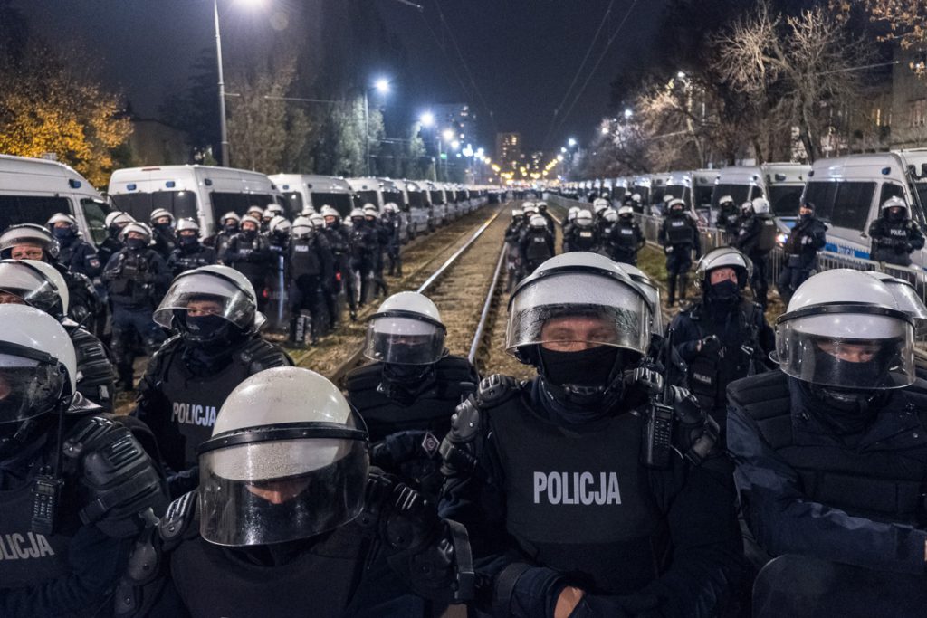 Strajk Kobiet, protest po wyroku TK ws. aborcji, Warszawa 30 października 2020 