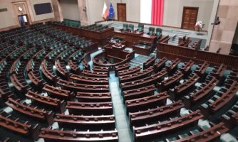 Sala posiedzeń polskiego sejmu.